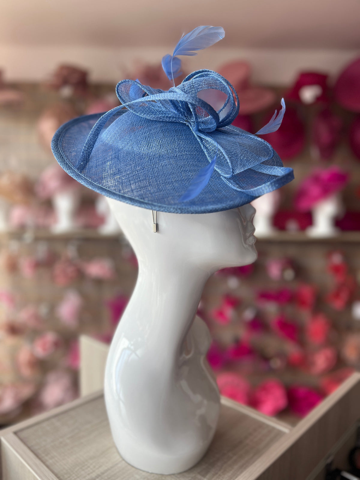 Bluebell Teardrop Disc Fascinator-Fascinators Direct