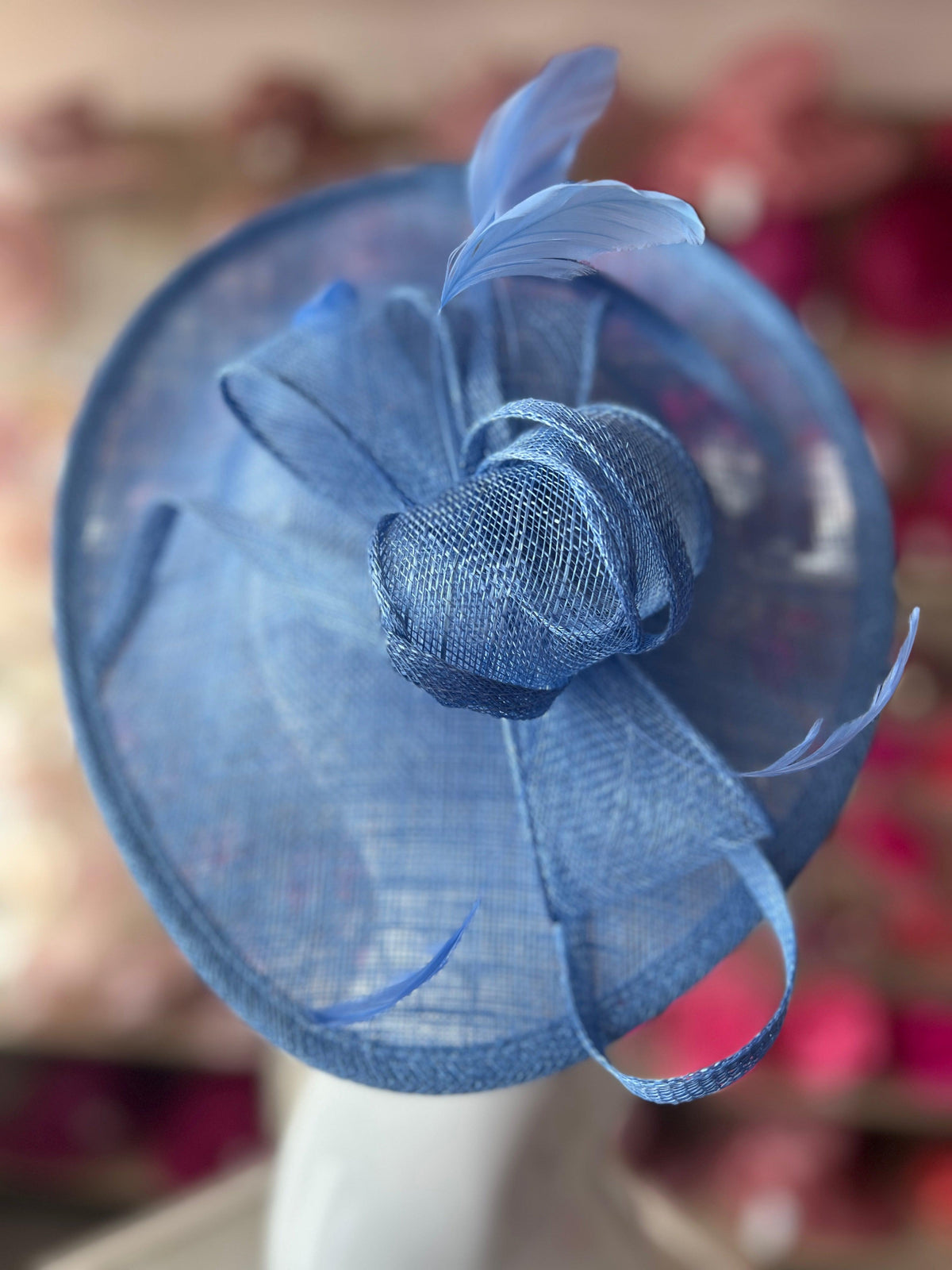 Bluebell Teardrop Disc Fascinator-Fascinators Direct