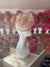 Blush Fascinator with Ruched Sinamay & Loops-Fascinators Direct