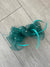 Bottle Green Diamanté Loop Bow Fascinator-Fascinators Direct