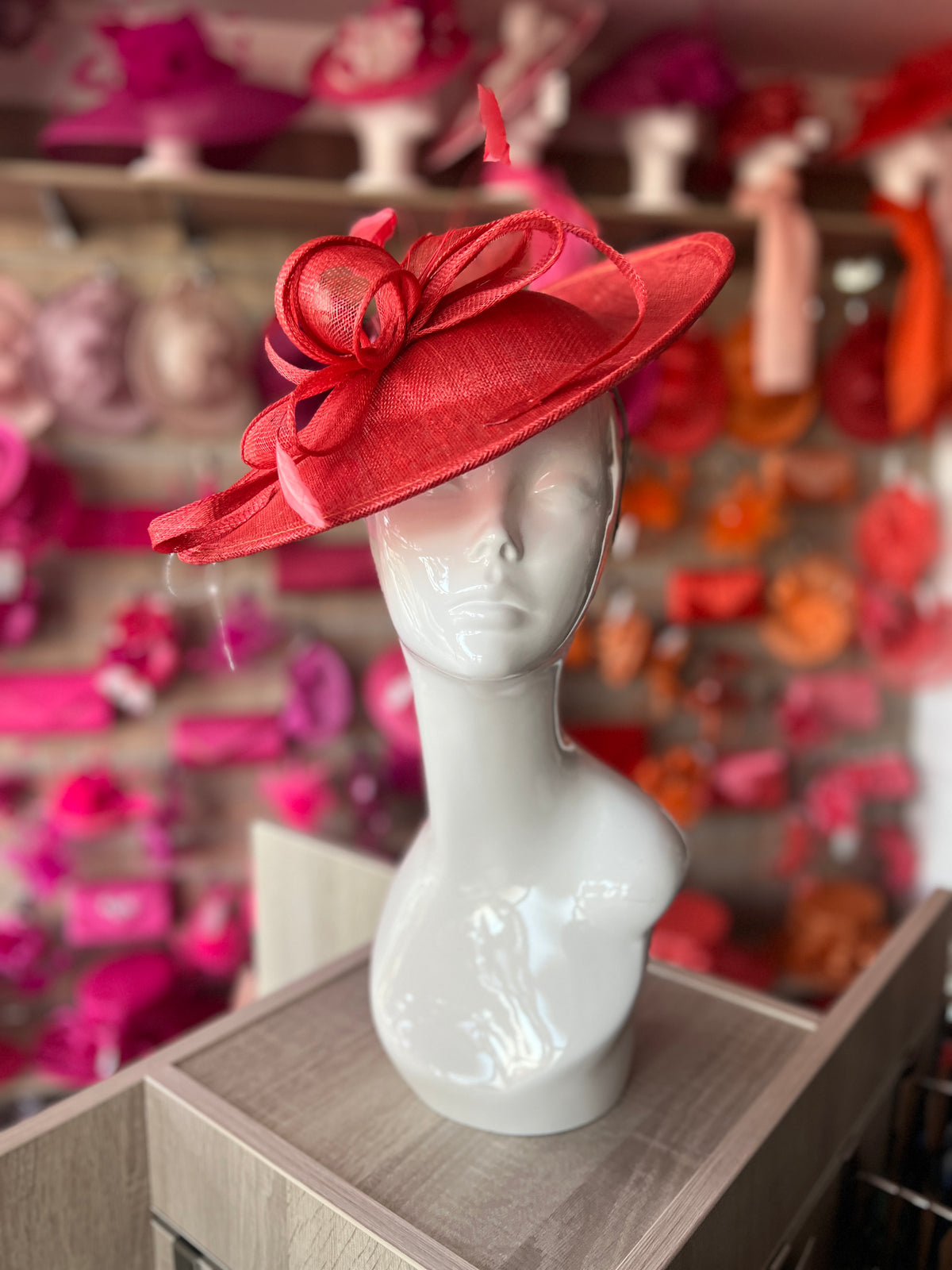 Brick Teardrop Disc Fascinator-Fascinators Direct
