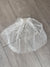 Bridal White Soft Tulle Birdcage Veil With Pearls-Fascinators Direct