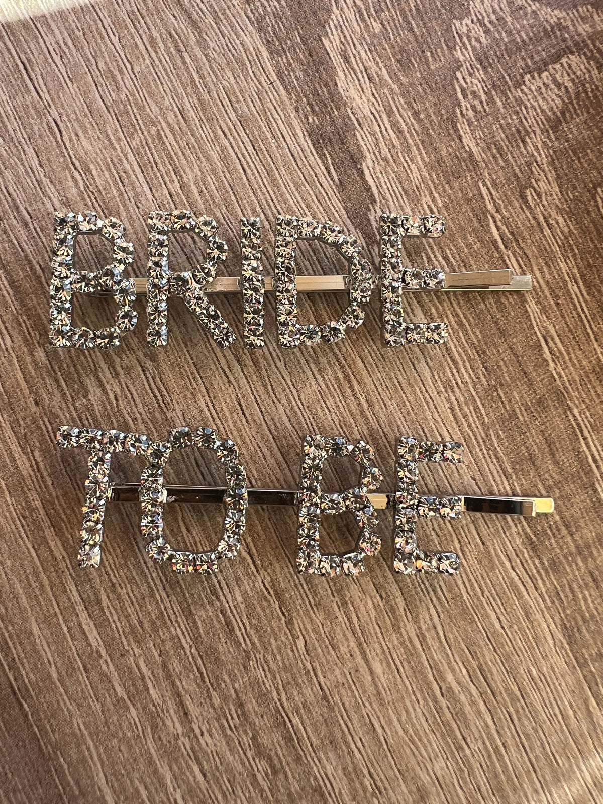 Bride To Be Diamante Hair Slides-Fascinators Direct