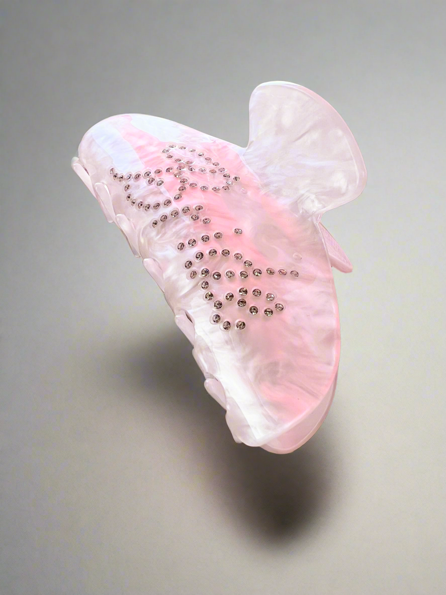 Bride White Acrylic Claw Clip-Fascinators Direct