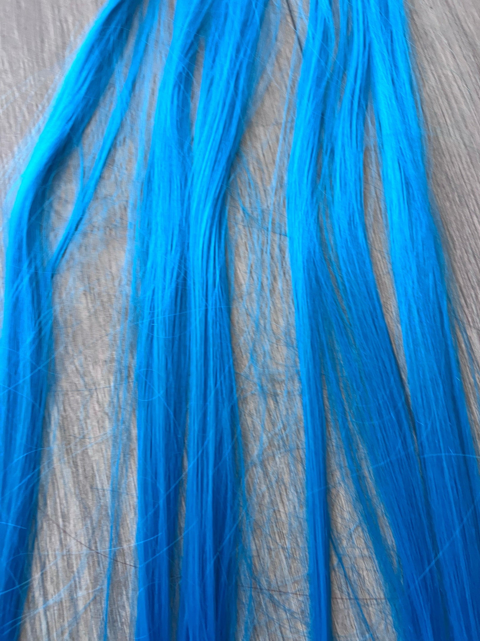 Bright Blue Straight Clip In Hair Extensions x5-Fascinators Direct