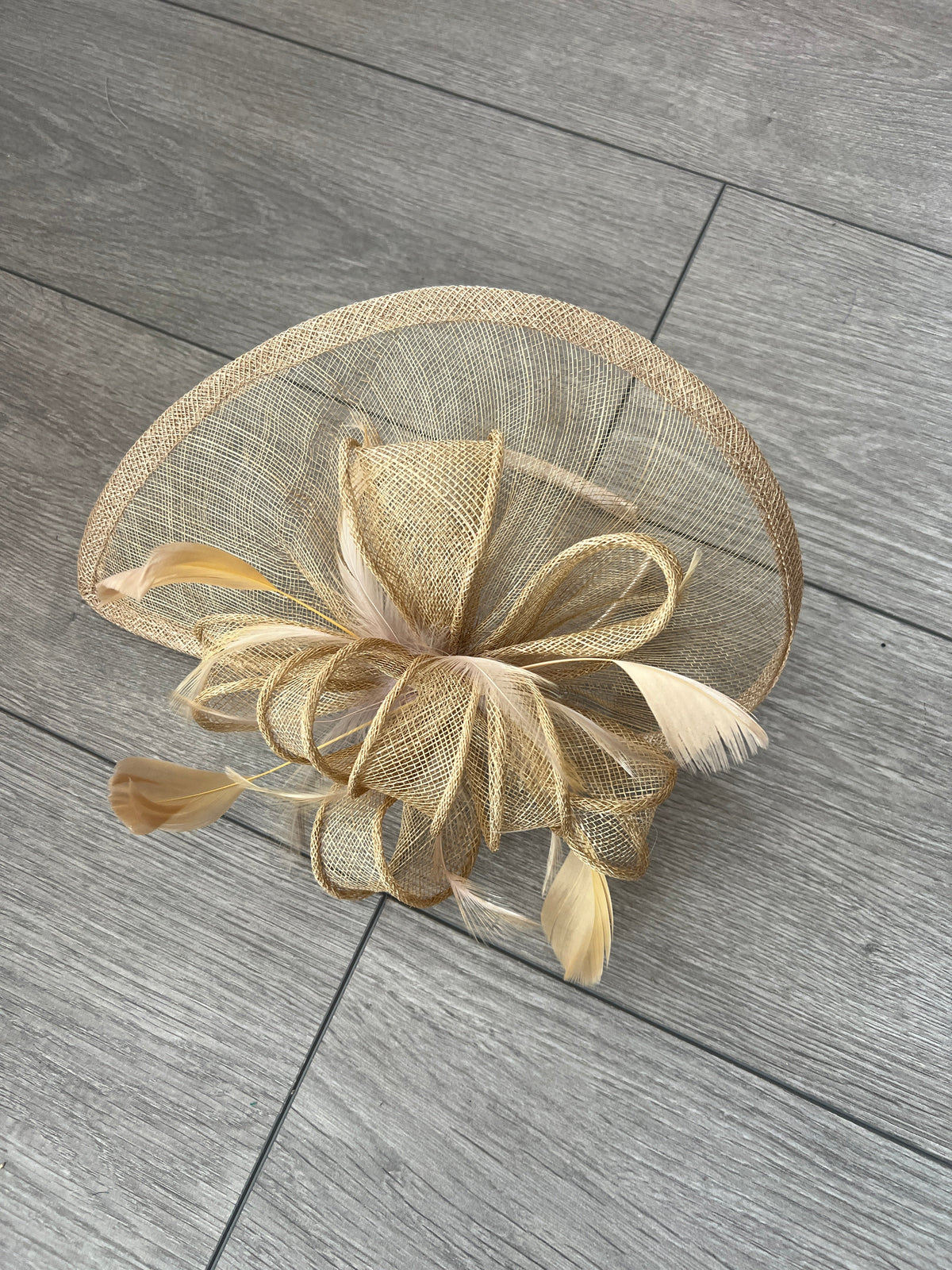 Multicolour wedding fascinator, brown bronze and light beige beautiful fascinator - retail New item in my shop