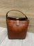 Brown Luxury Croc Bucket Shoulder Handbag-Fascinators Direct