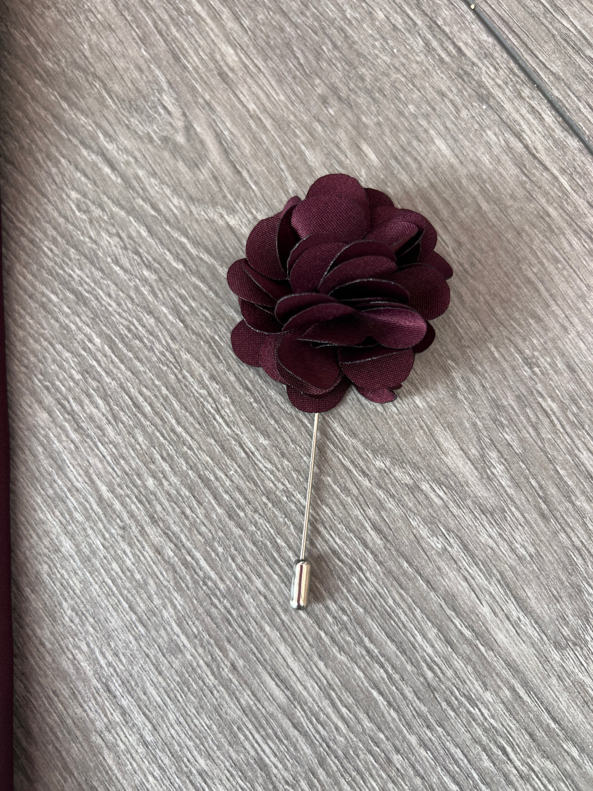 Burgundy Men’s Classic Tie &amp; Pin-Fascinators Direct