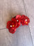 Burgundy Orchid Hair Claw-Fascinators Direct