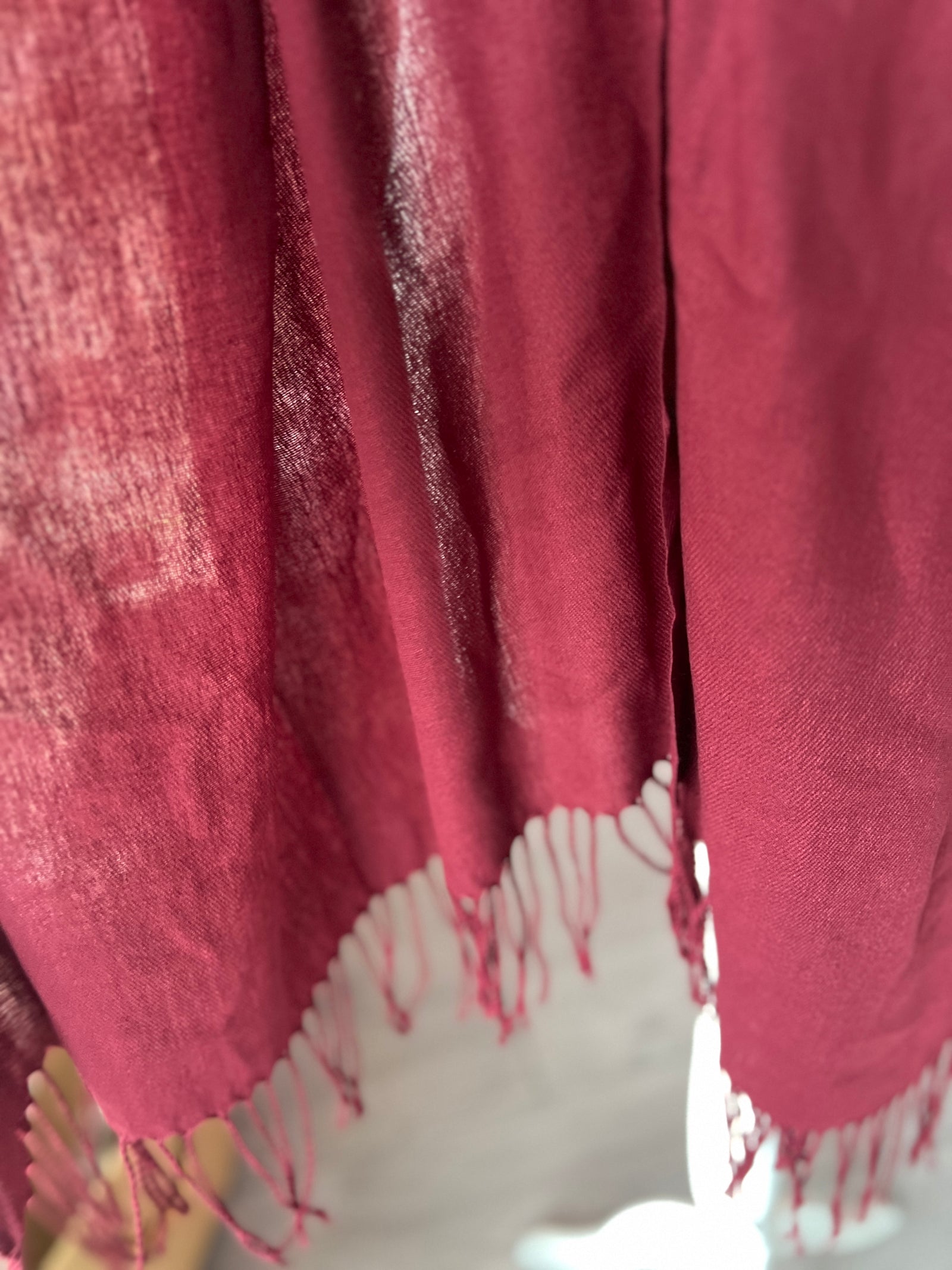 Burgundy Wedding Pashmina Scarf-Fascinators Direct