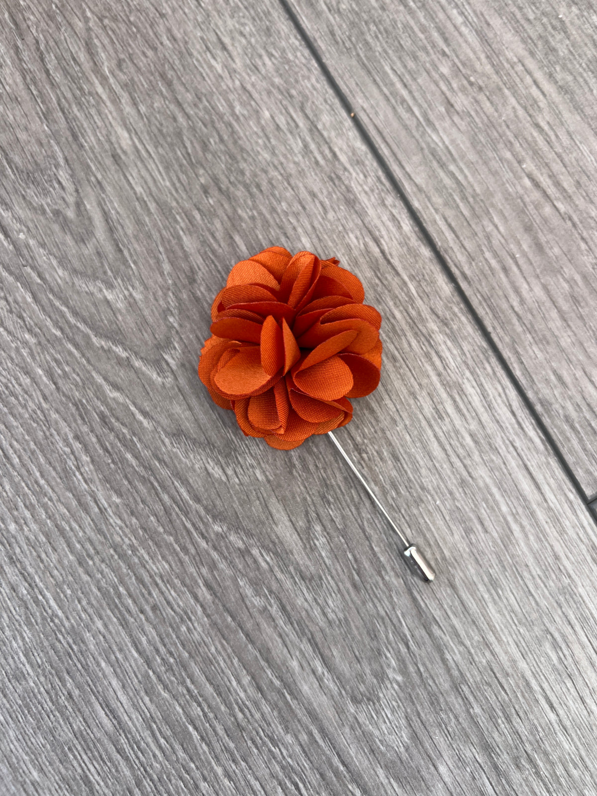 Burnt Orange Men’s Classic Tie &amp; Pin-Fascinators Direct