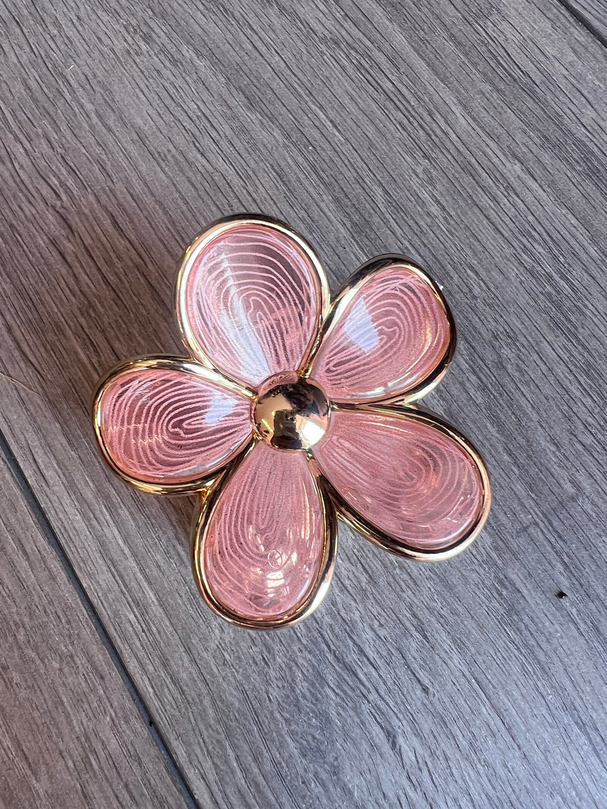 Tropical Jasmine Hair Flower Claw -Blush