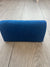 Royal Blue Pleated Glitter Box Clutch Bag