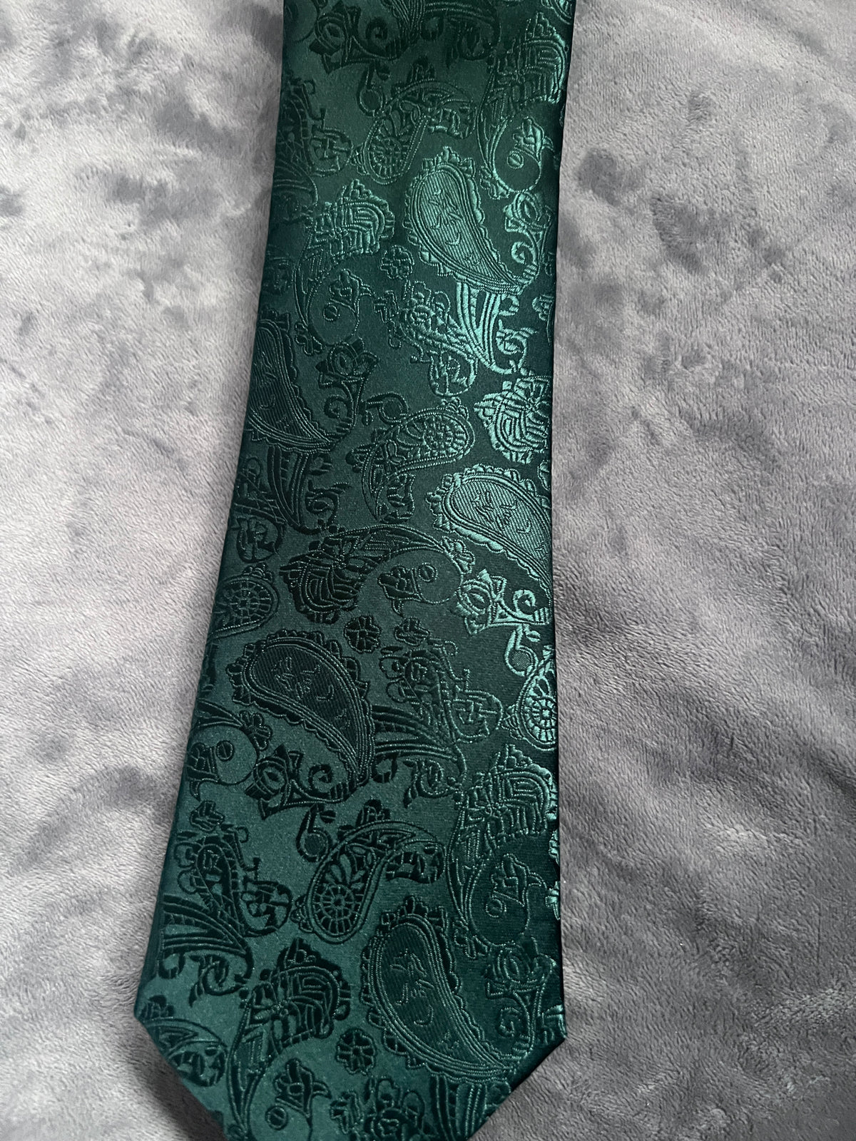 Emerald Green Men’s Classic Paisley Tie