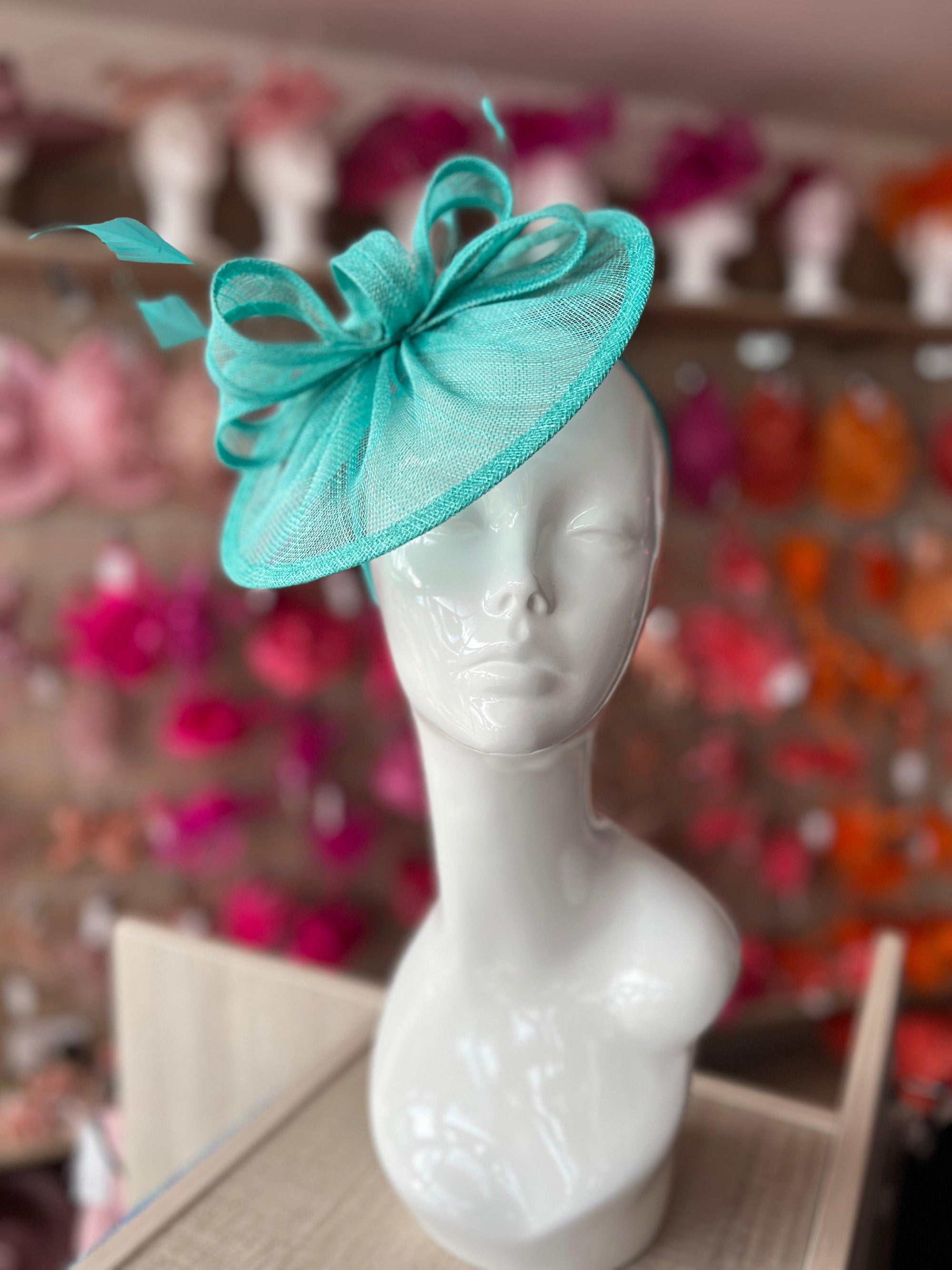 Lagoon Curved Disc Fascinator