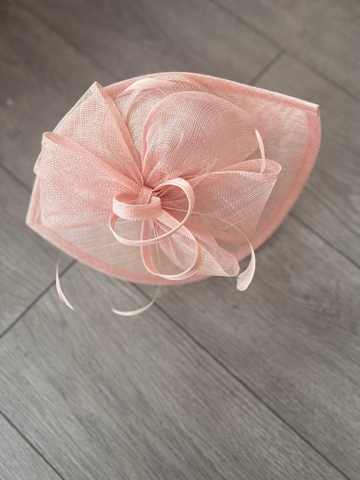 Candy Pink Disc Fascinator with Decorative Bow-Fascinators Direct