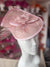 Candy Pink Disc Fascinator with Fabric Rose & Netting-Fascinators Direct