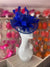 Catherine Sinamay Disc with Feathers - Royal Blue-Fascinators Direct
