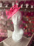 Cerise Curved Disc Fascinator-Fascinators Direct