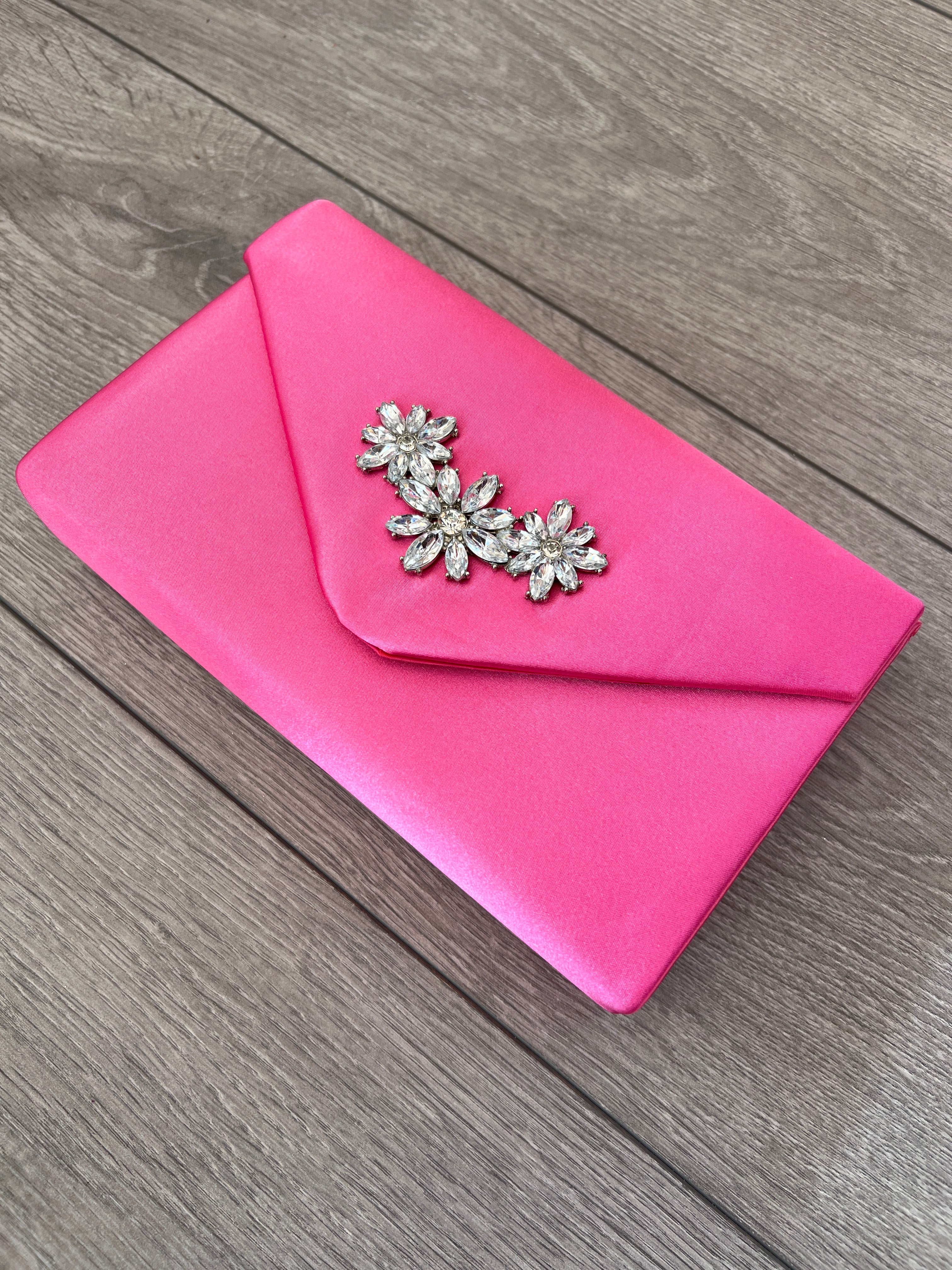 pink envelope pouch bag