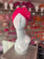 Cerise Pink Vintage Double Flower Turban Hat-Fascinators Direct