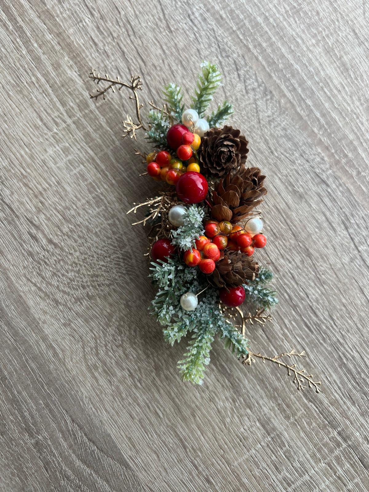 Christmas Winter Wedding Hair Comb-Fascinators Direct