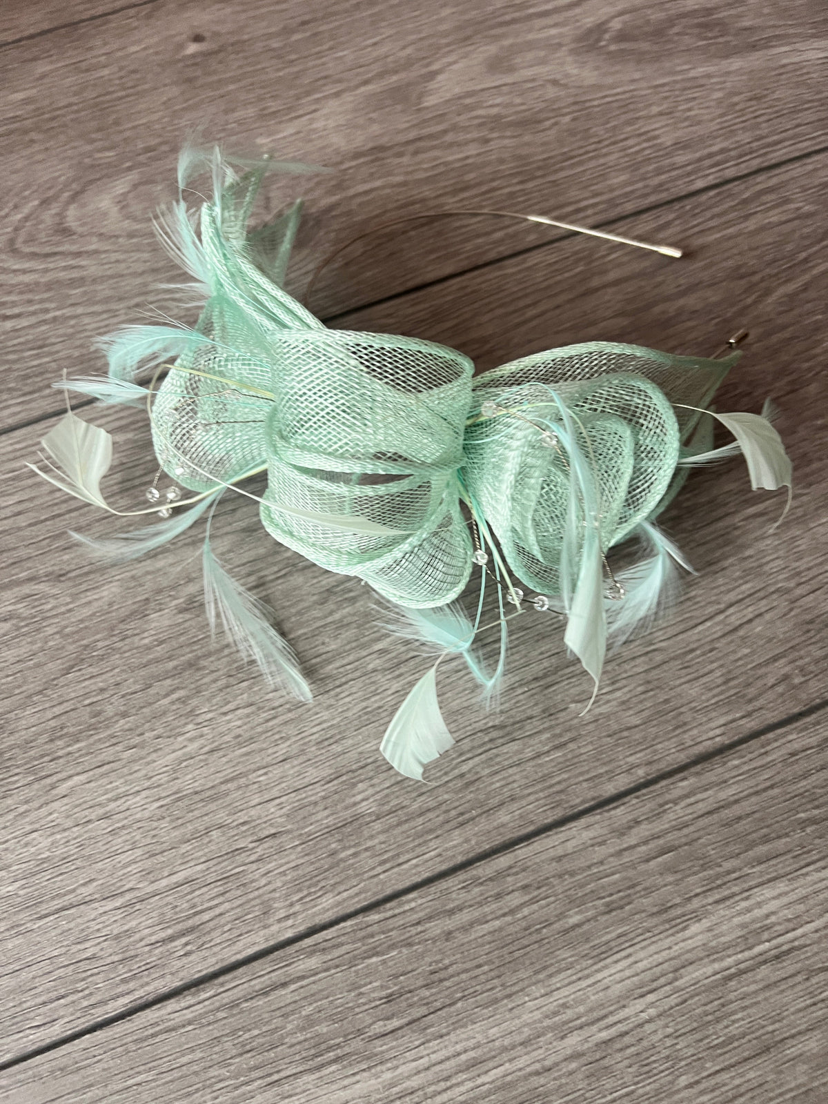 Classic Sinamay Aqua Fascinator-Fascinators Direct