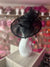 Classic Sinamay Black Hatinator with Bow-Fascinators Direct