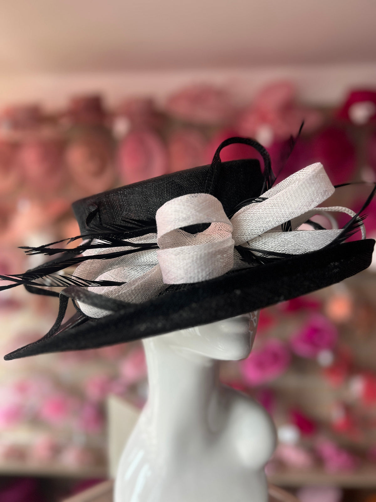 Monochrome Black White Fascinators Hatinators Hats