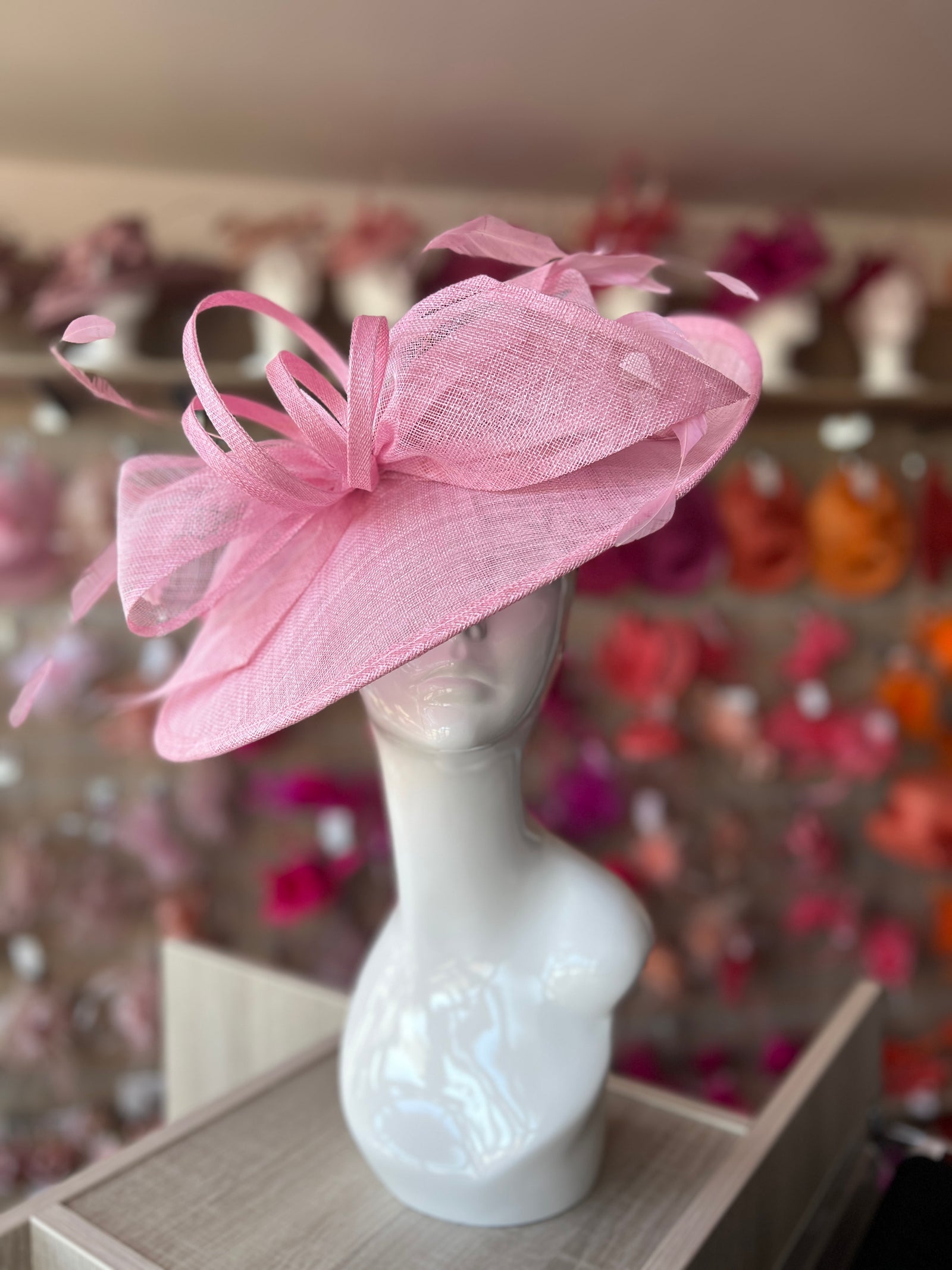 Classic Sinamay Blossom Hatinator with Bow-Fascinators Direct