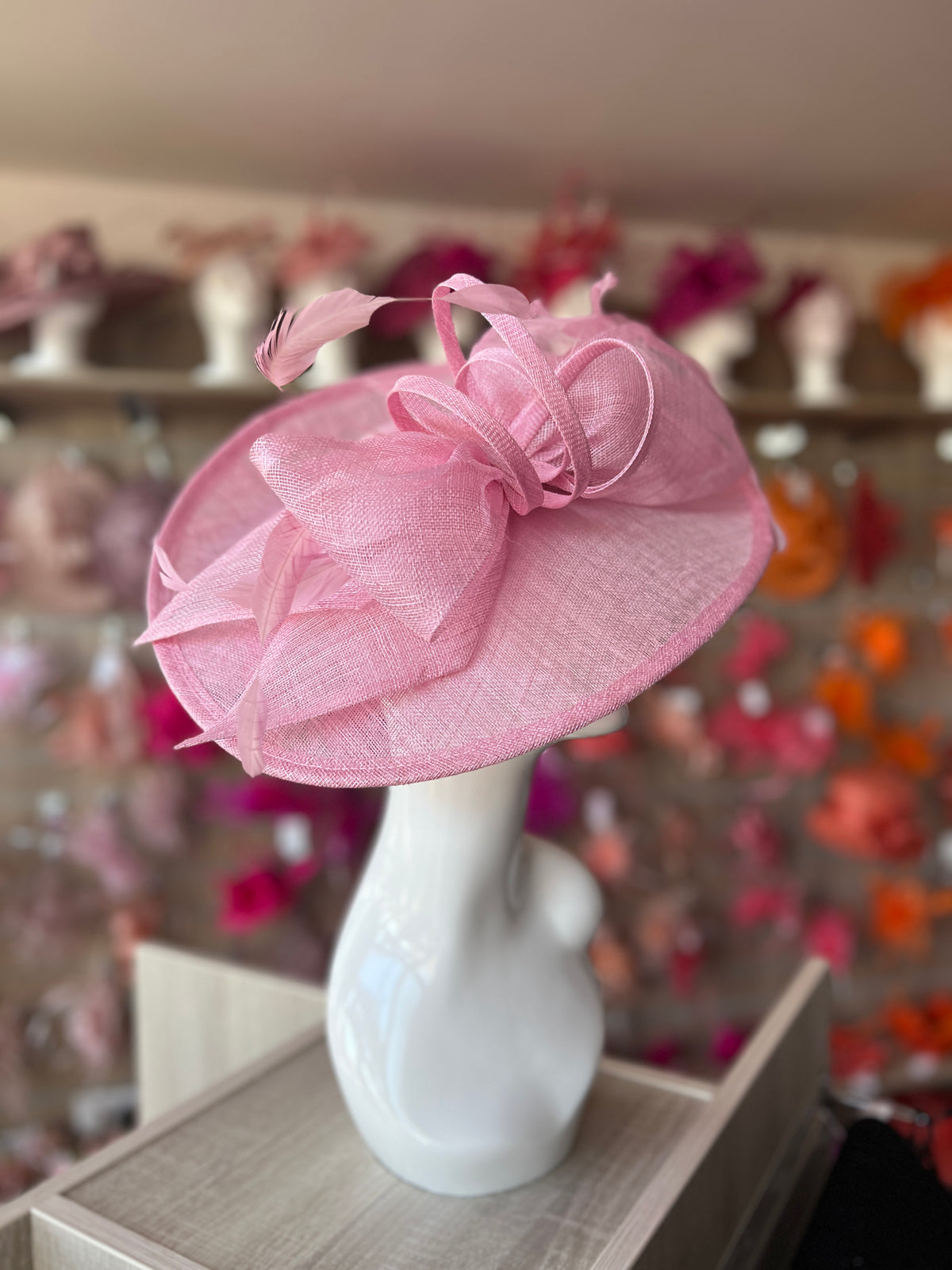 Classic Sinamay Blossom Hatinator with Bow-Fascinators Direct
