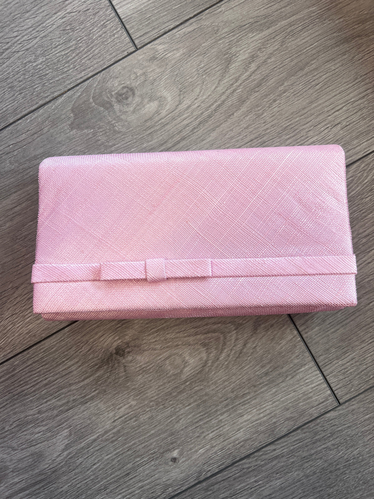 Classic Sinamay Blossom Pink Clutch Bag For Weddings