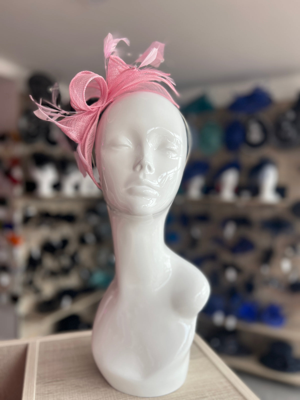 Classic Sinamay Blossom Pink Fascinator-Fascinators Direct