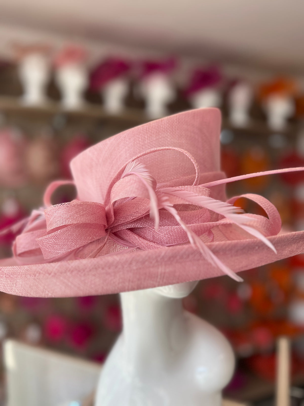 Classic Sinamay Blossom Wedding Hat-Fascinators Direct