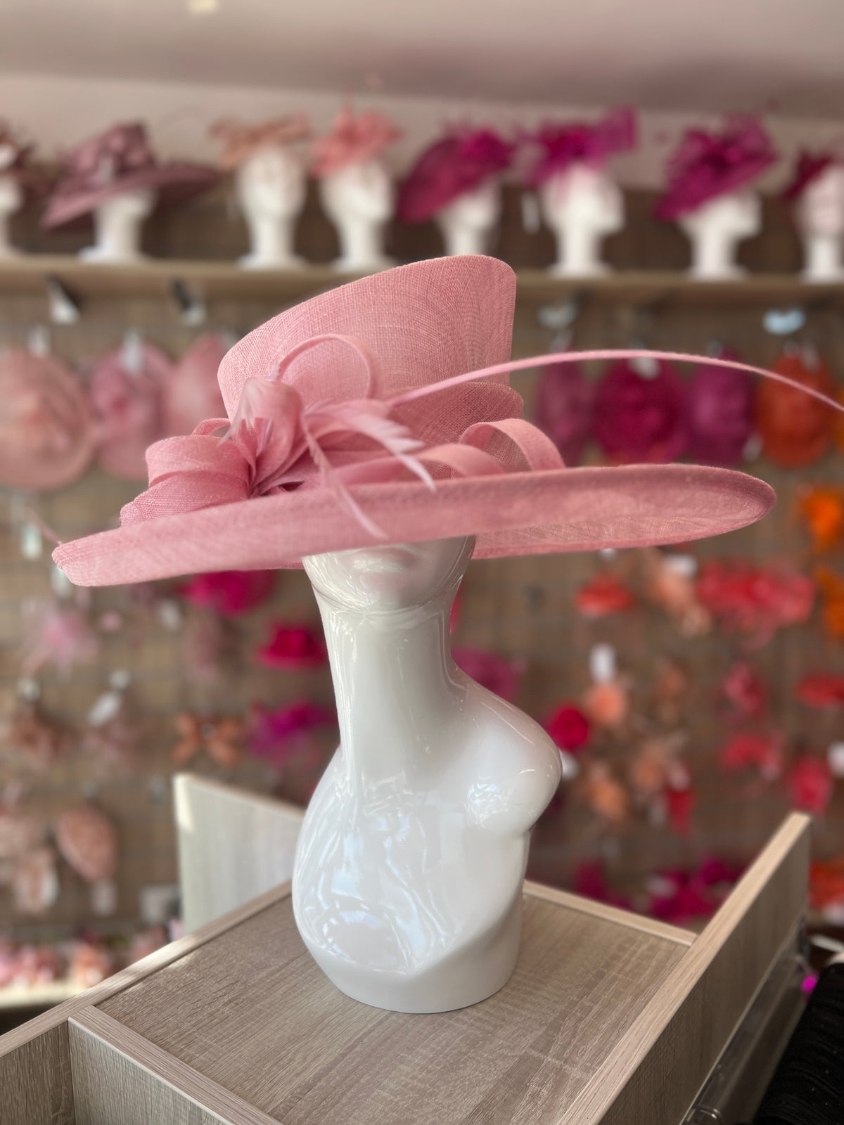 Classic Sinamay Blossom Wedding Hat-Fascinators Direct
