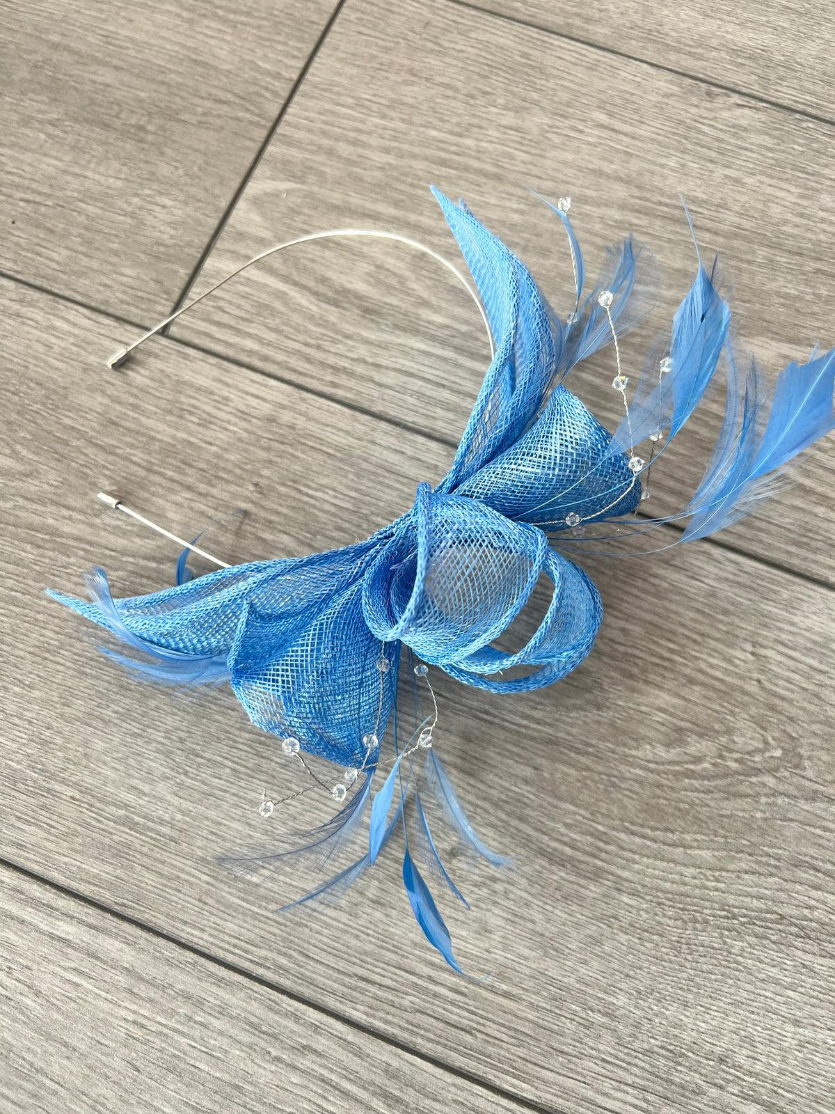 Classic Sinamay Bluebell Fascinator-Fascinators Direct
