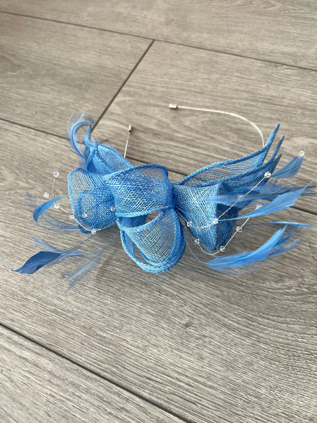 Classic Sinamay Bluebell Fascinator-Fascinators Direct
