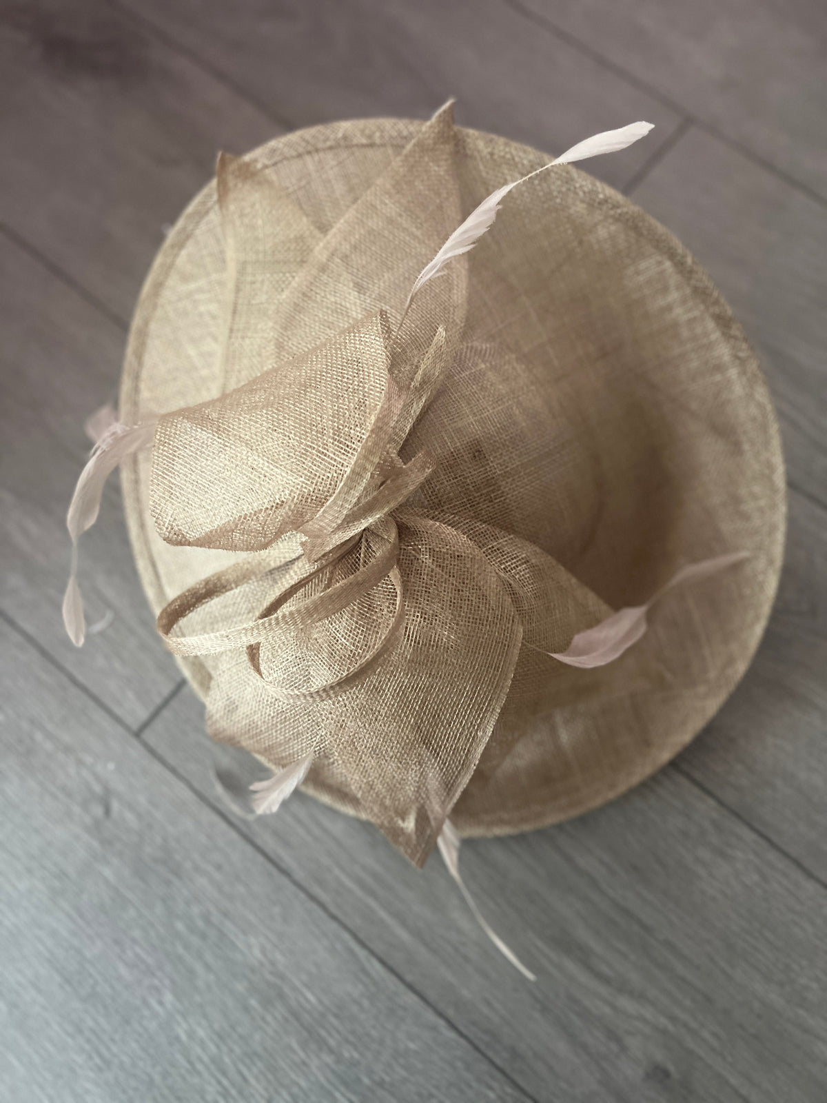 Classic Sinamay Bronze Hatinator with Bow-Fascinators Direct