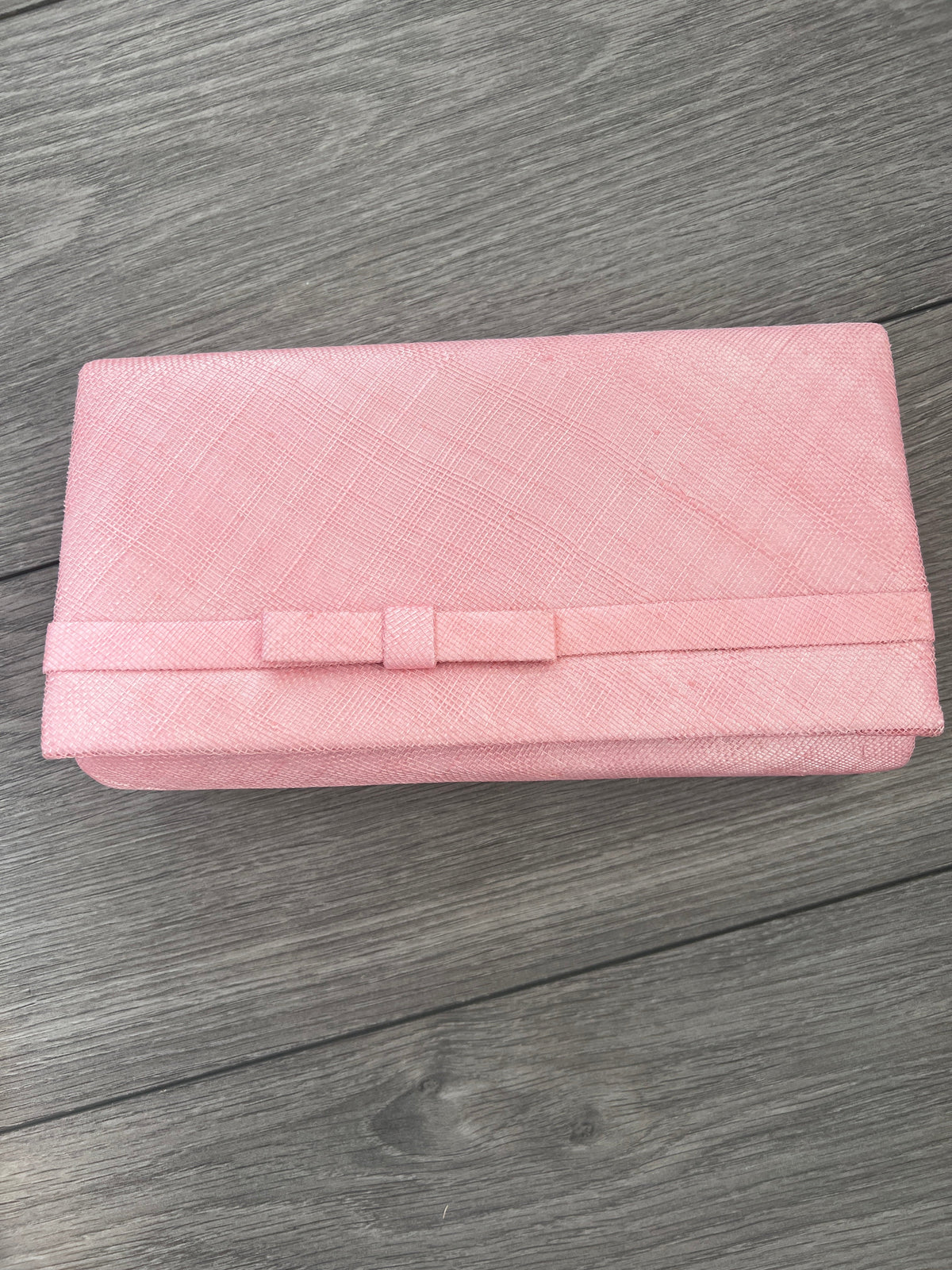 Classic Sinamay Bubblegum Pink Clutch Bag For Weddings-Fascinators Direct