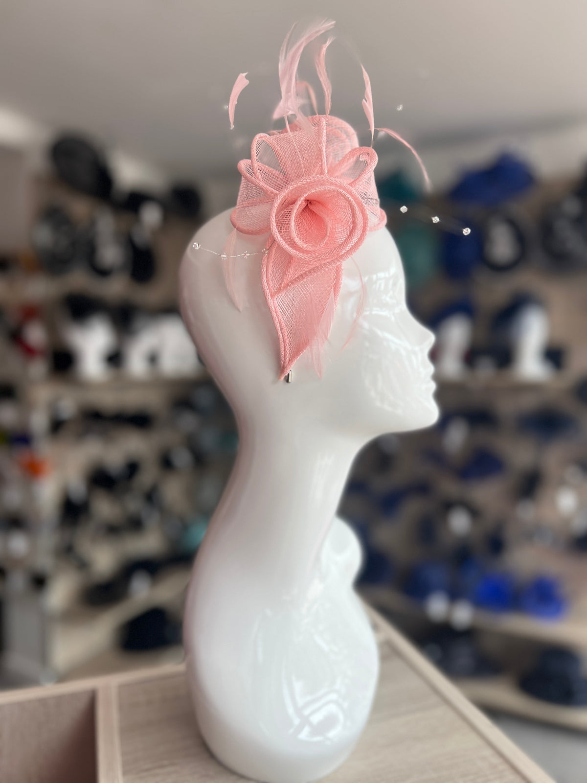 Classic Sinamay Bubblegum Pink Fascinator-Fascinators Direct