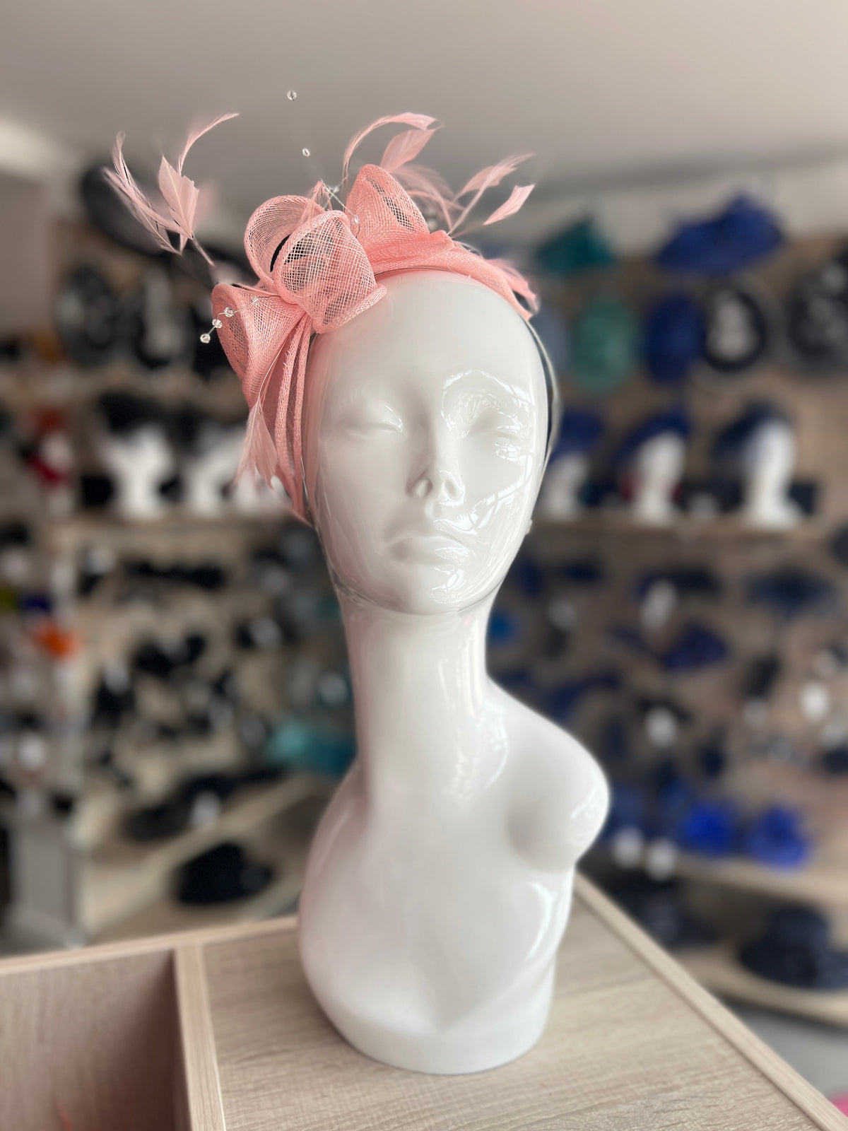 Classic Sinamay Bubblegum Pink Fascinator-Fascinators Direct