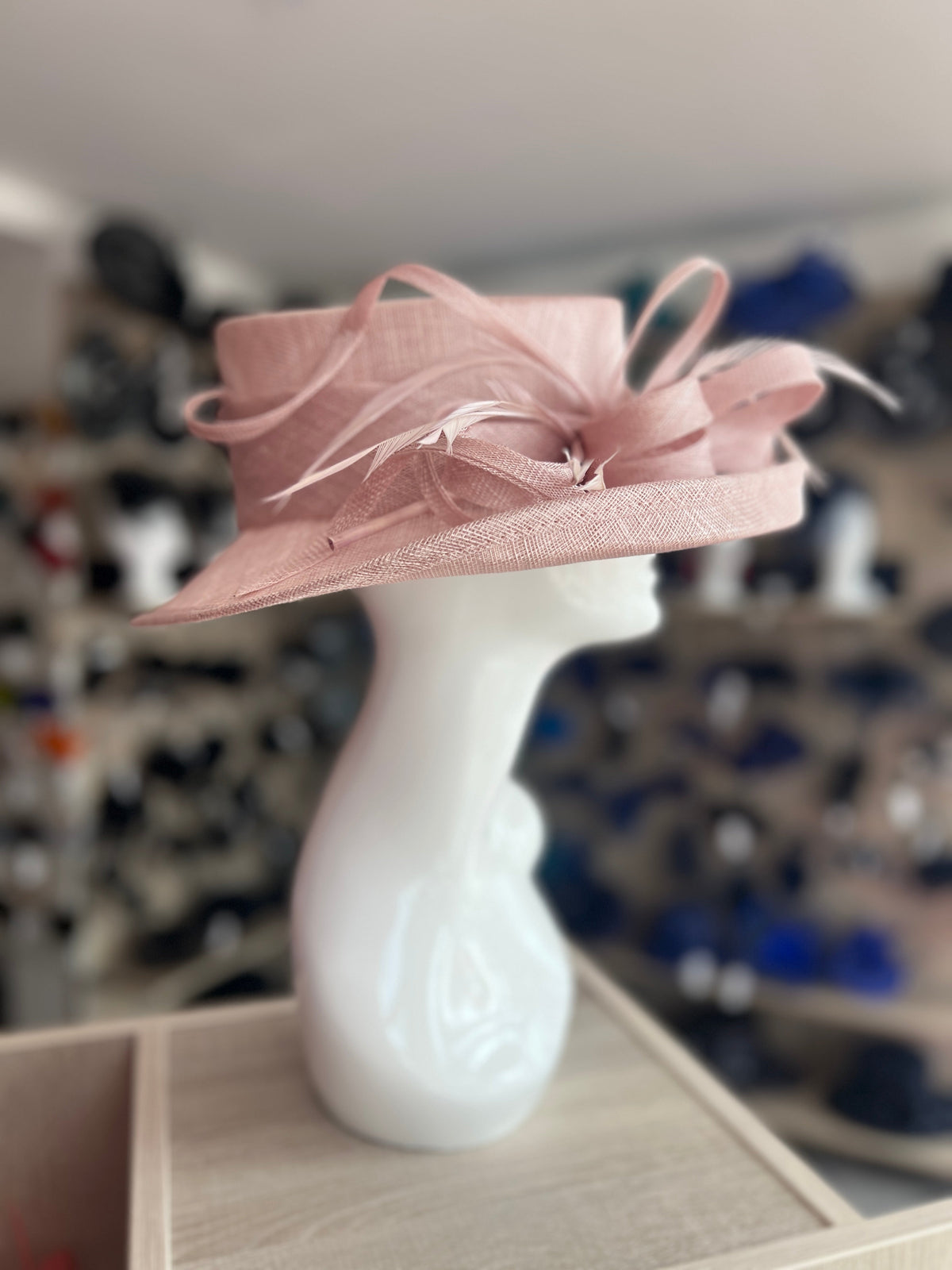 Classic Sinamay Cameo Wedding Hat-Fascinators Direct