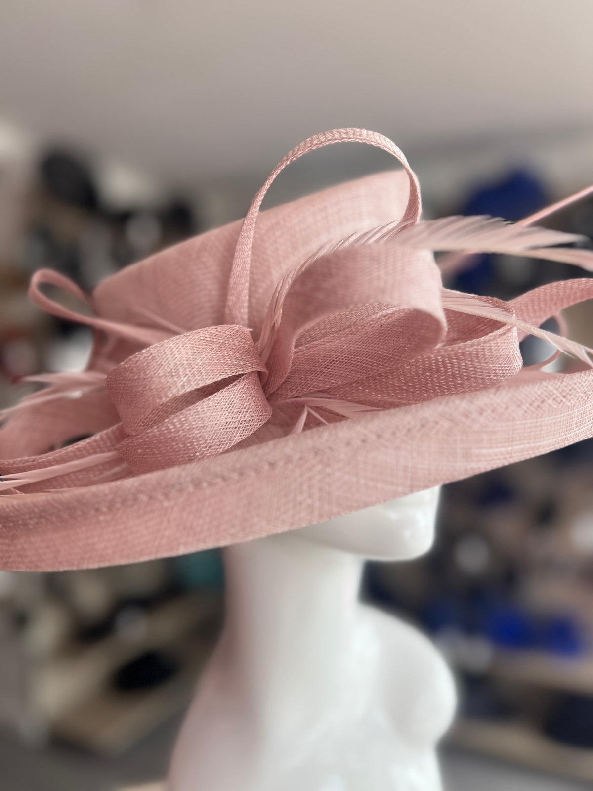 Classic Sinamay Cameo Wedding Hat-Fascinators Direct