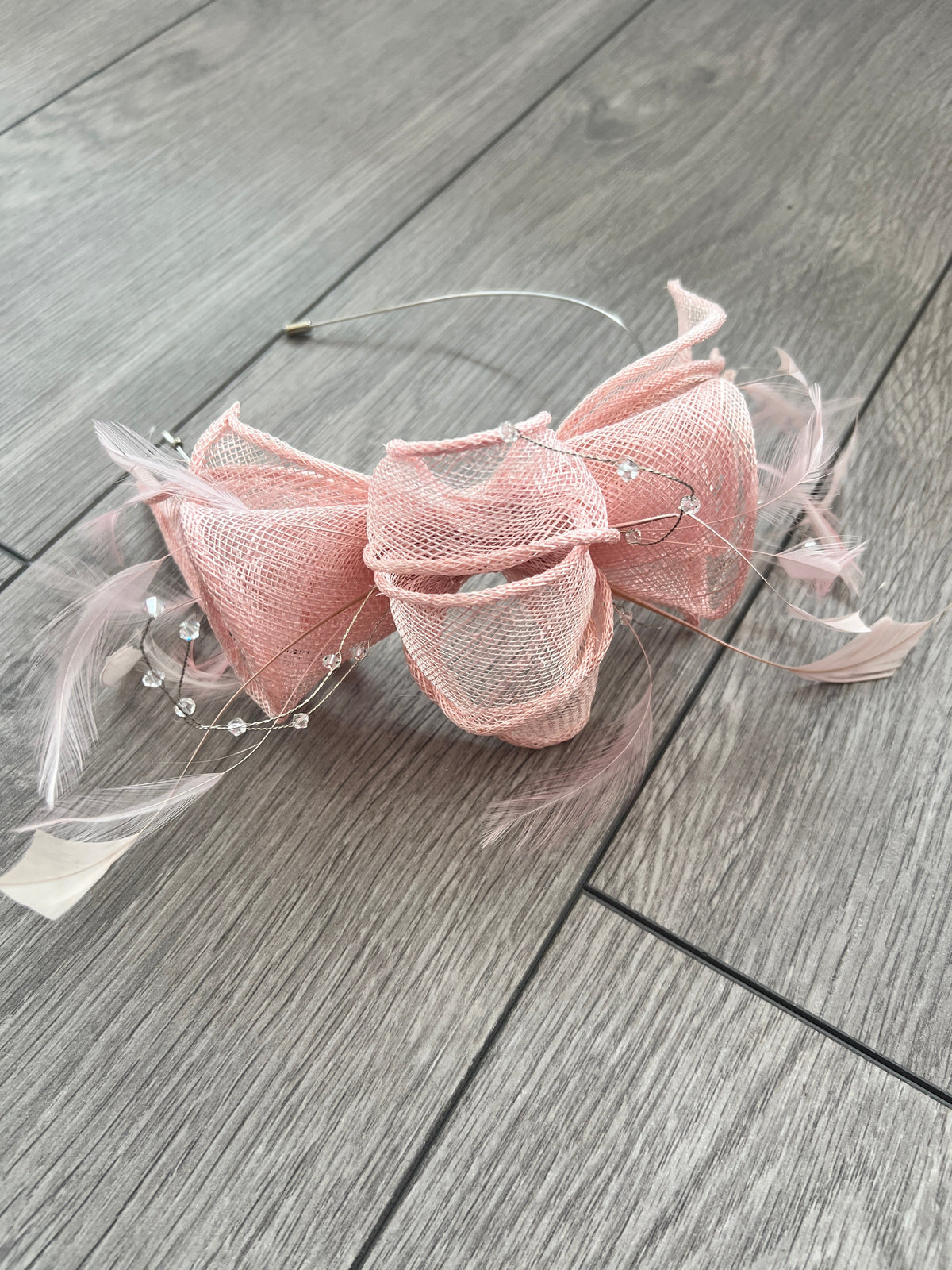 Classic Sinamay Candy Pink Fascinator-Fascinators Direct