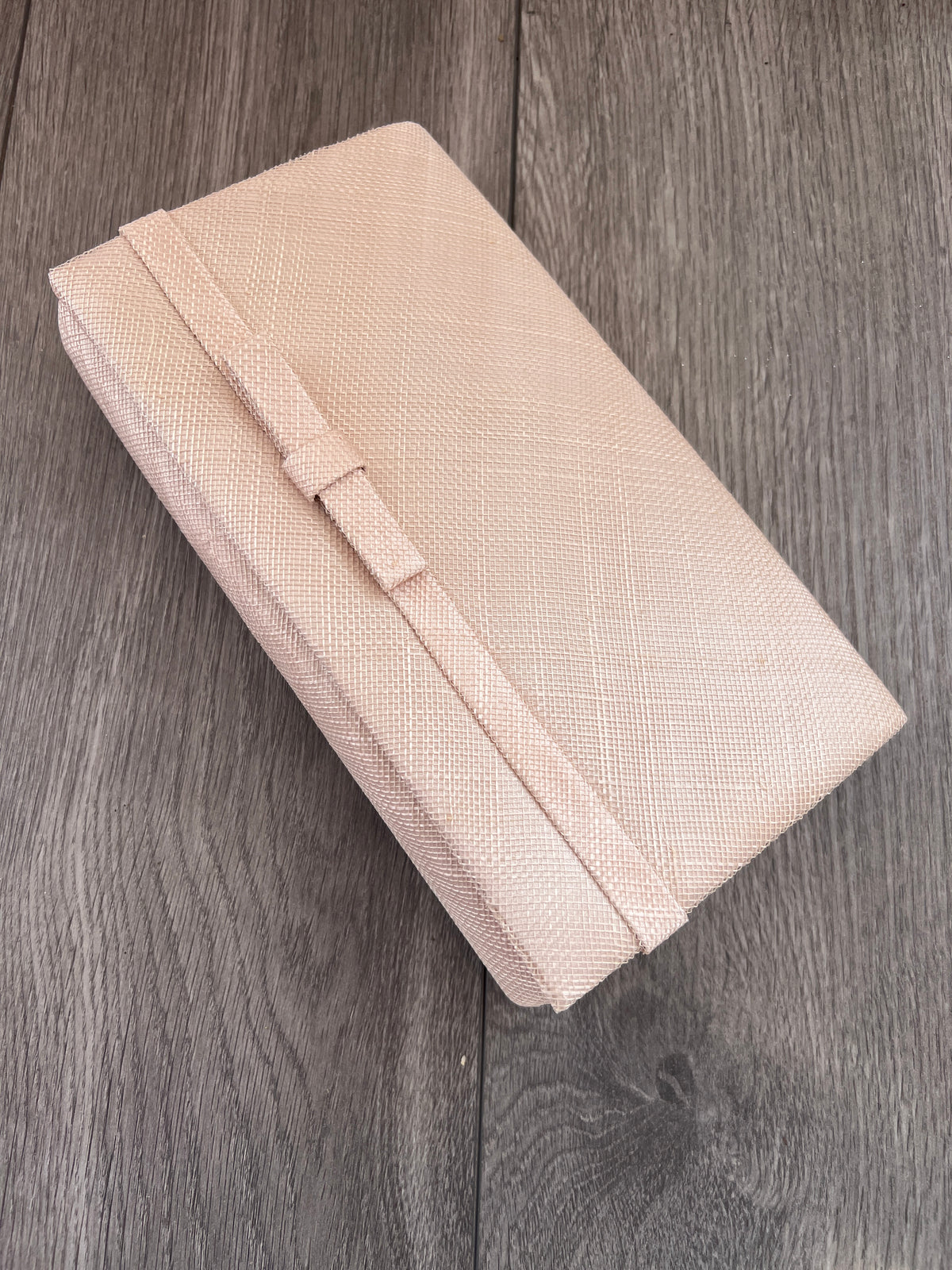 Classic Sinamay Chalk Clutch Bag for Weddings-Fascinators Direct