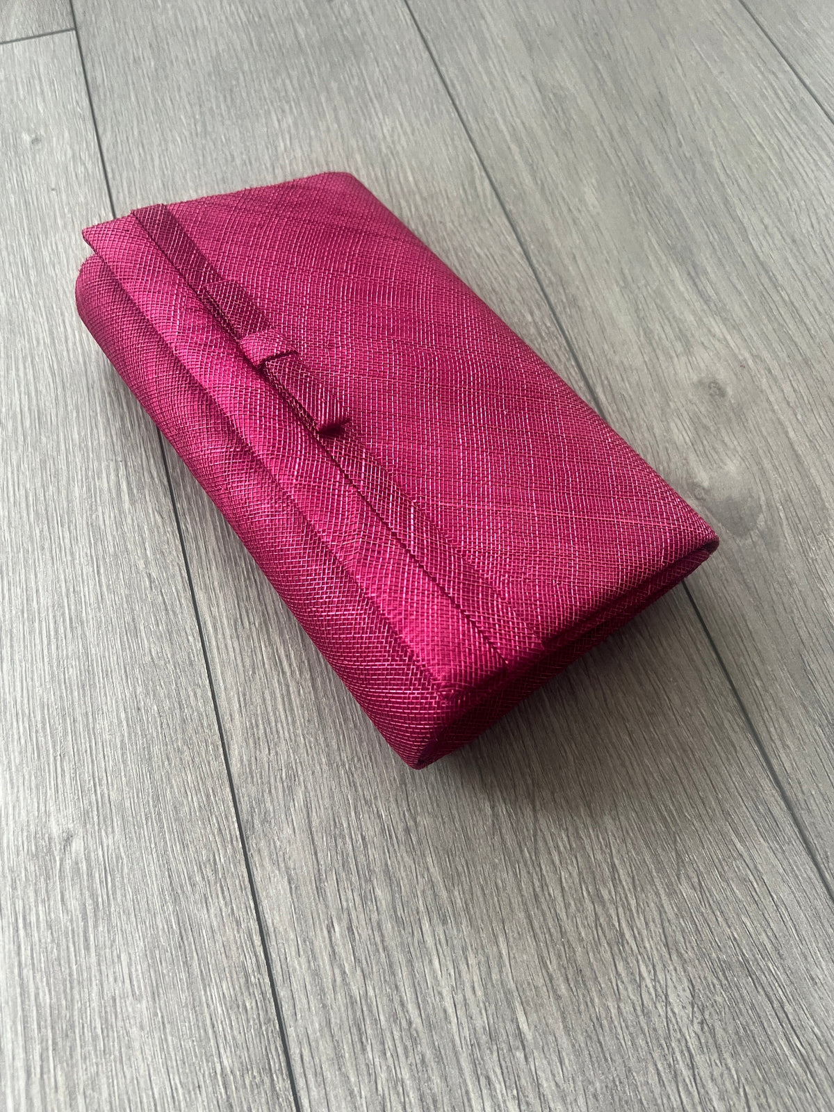 Classic Sinamay Damson Clutch Bag For Weddings-Fascinators Direct