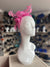 Classic Sinamay Flamingo Fascinator-Fascinators Direct