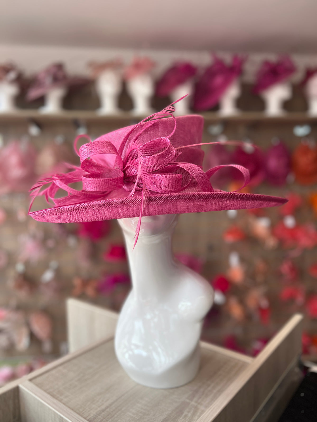 thumbnail image 2 of Sinamay Small Clip-On Fascinator Hat For Weddings, Races, Royal Ascot – Women's, Mixed Colors 2 of 5