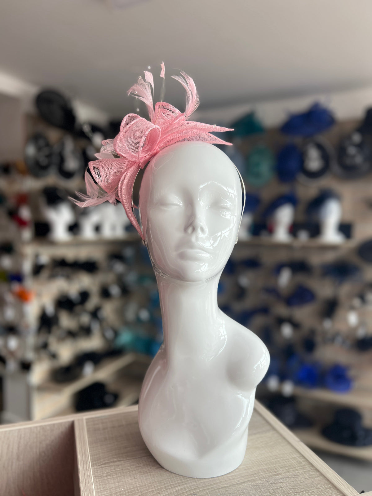 Classic Sinamay Girly Pink Fascinator-Fascinators Direct