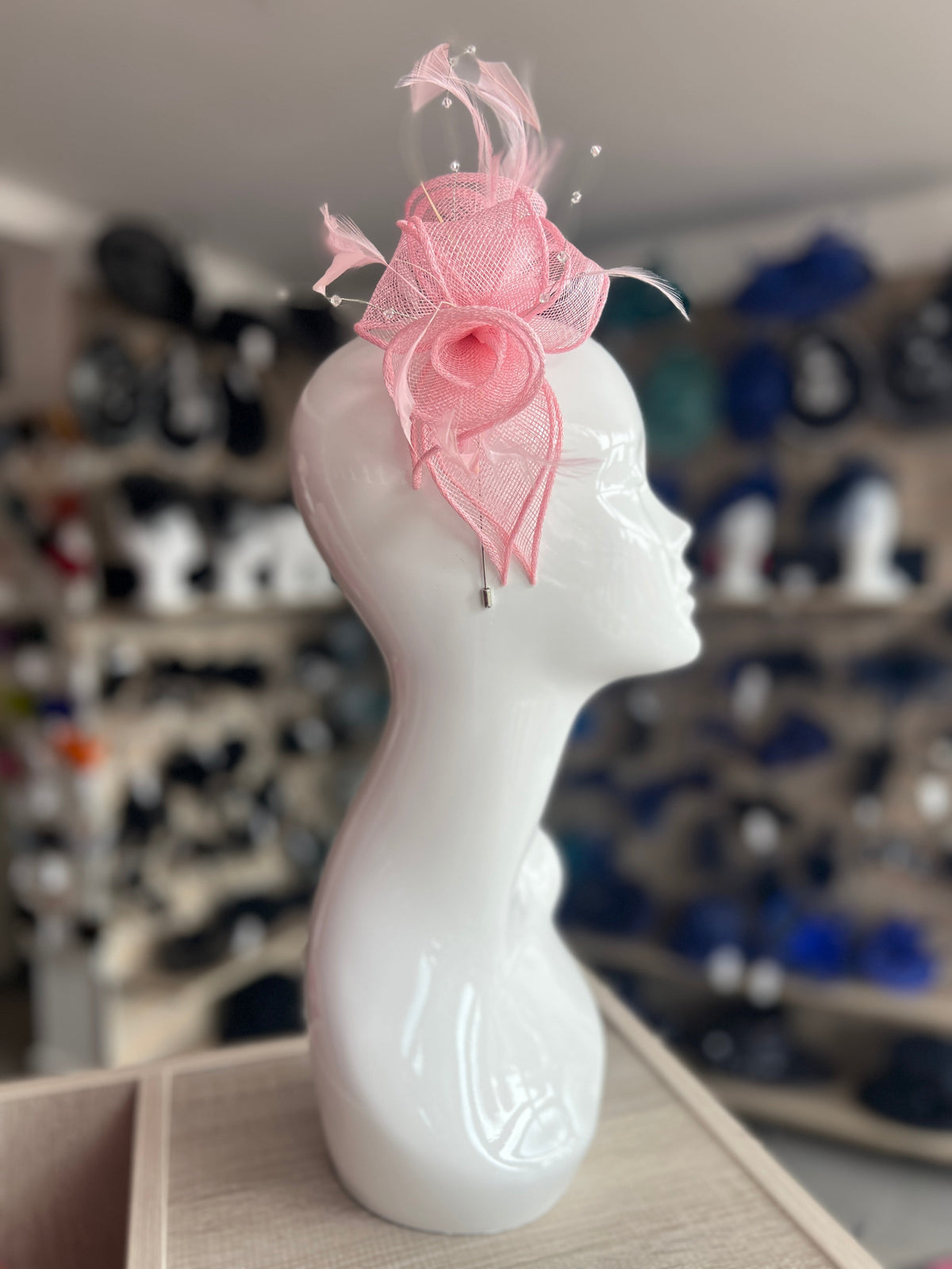 Classic Sinamay Girly Pink Fascinator-Fascinators Direct